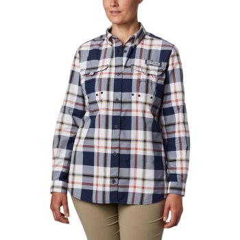 Columbia Ženske Košulje - PFG Super Bahama Long Sleeve Tamnoplave | VDQX-30689
